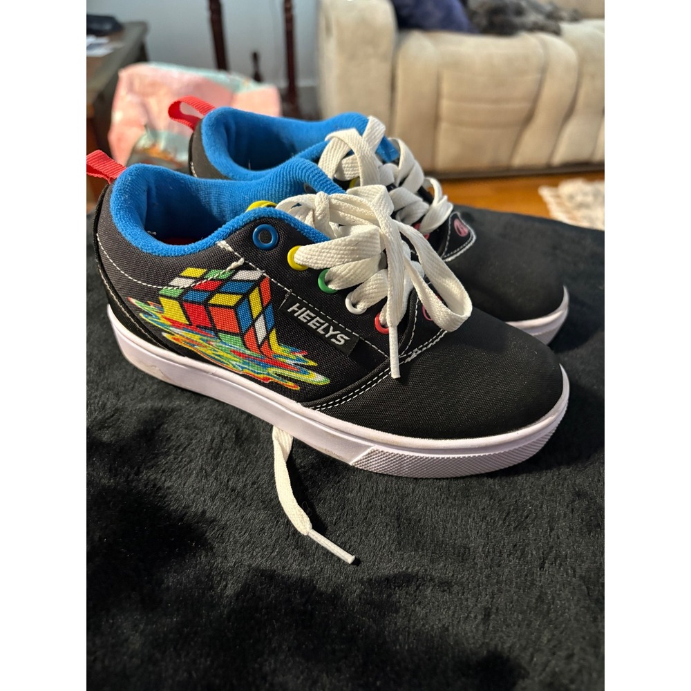 Heelys Pro 20 Rubiks Cube Black Multi Color Skate Shoes Youth 13C HE100909H